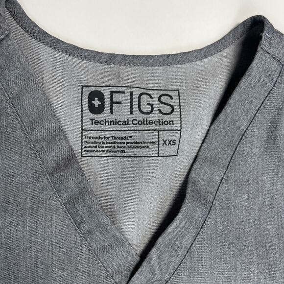 Figs Scrub Set Women’s Zamora Jogger Pants XSP Catarina Top XXS Graphite Gray - Picture 6 of 15